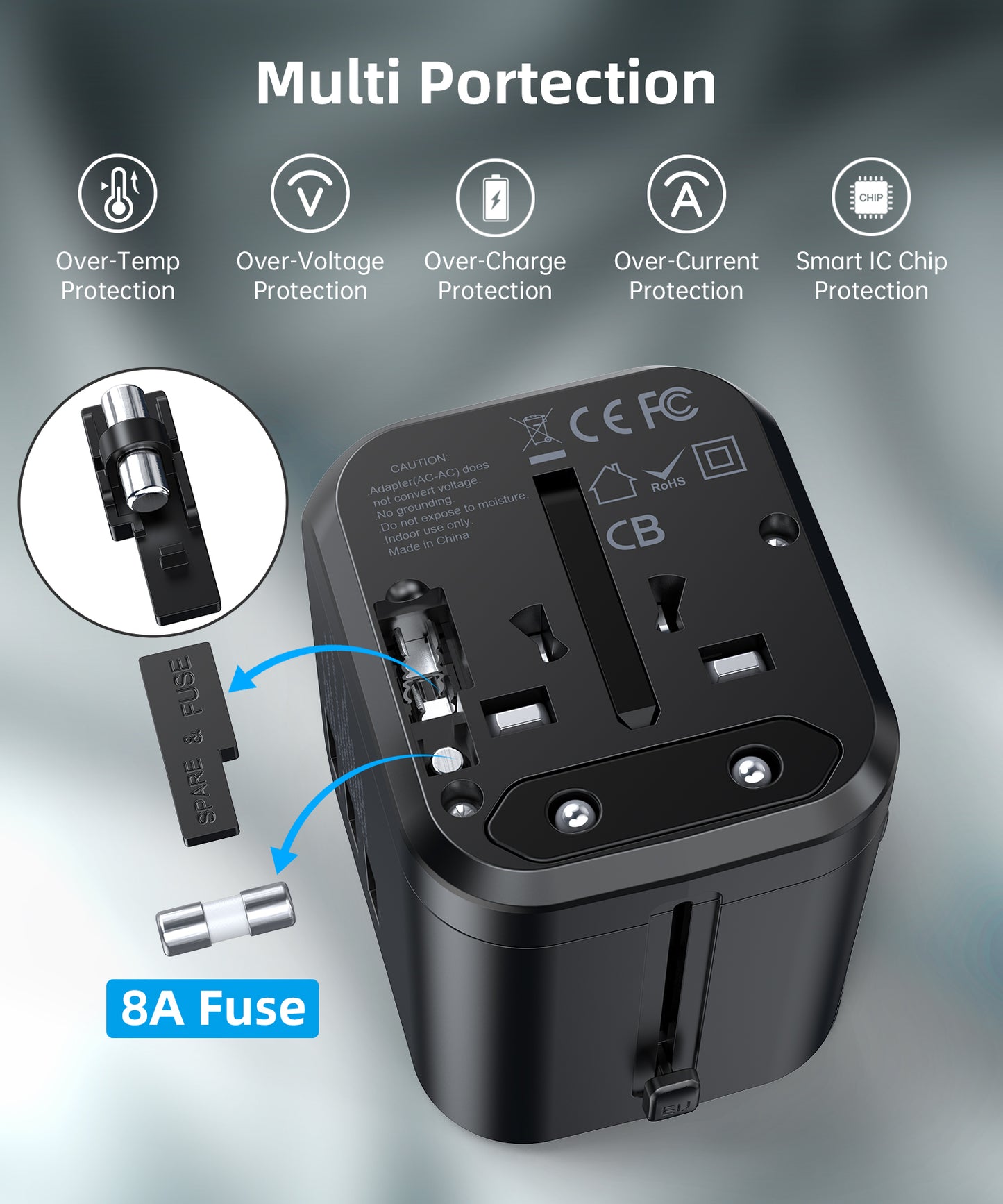 Cargador Universal para Viaje, 30W, PD5008