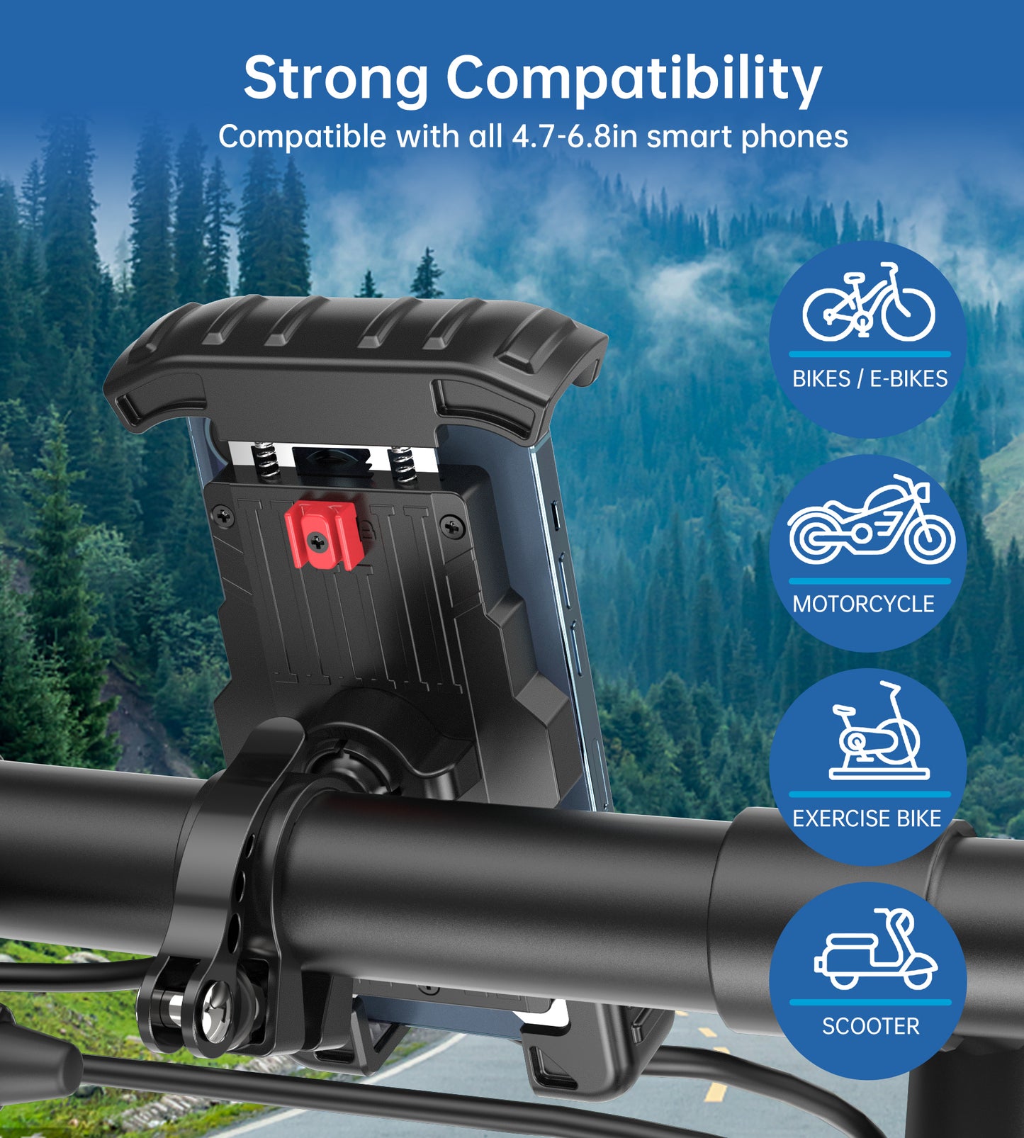 Holder Soporte Teléfono para Bicicleta, H067