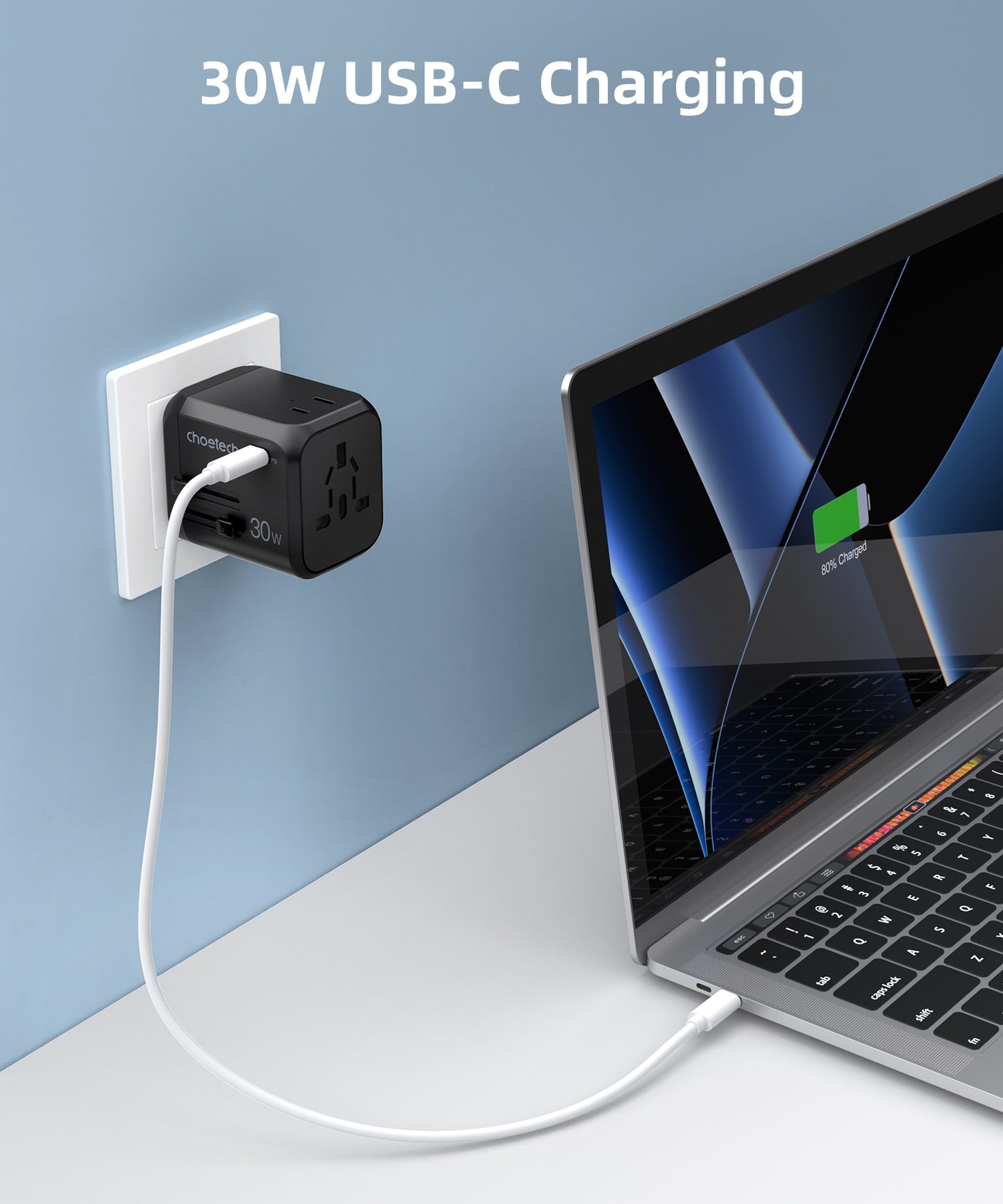 Cargador Universal para Viaje, 30W, PD5008