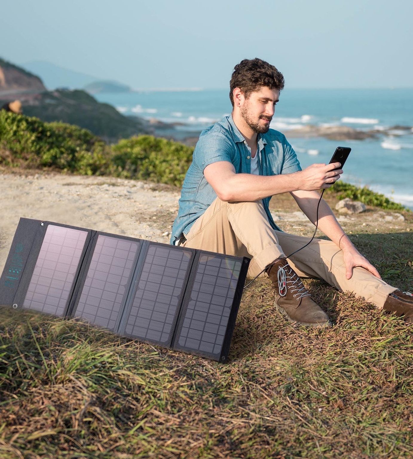 Cargador Solar Portátil 36W, SC006 🌿