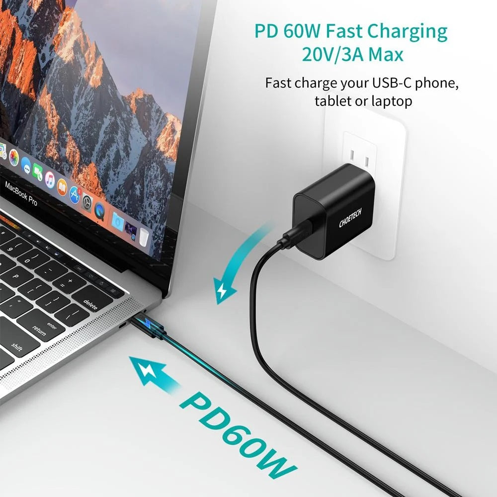 Cable USB Tipo C a Tipo C, PVC, 2Mts, CC0003