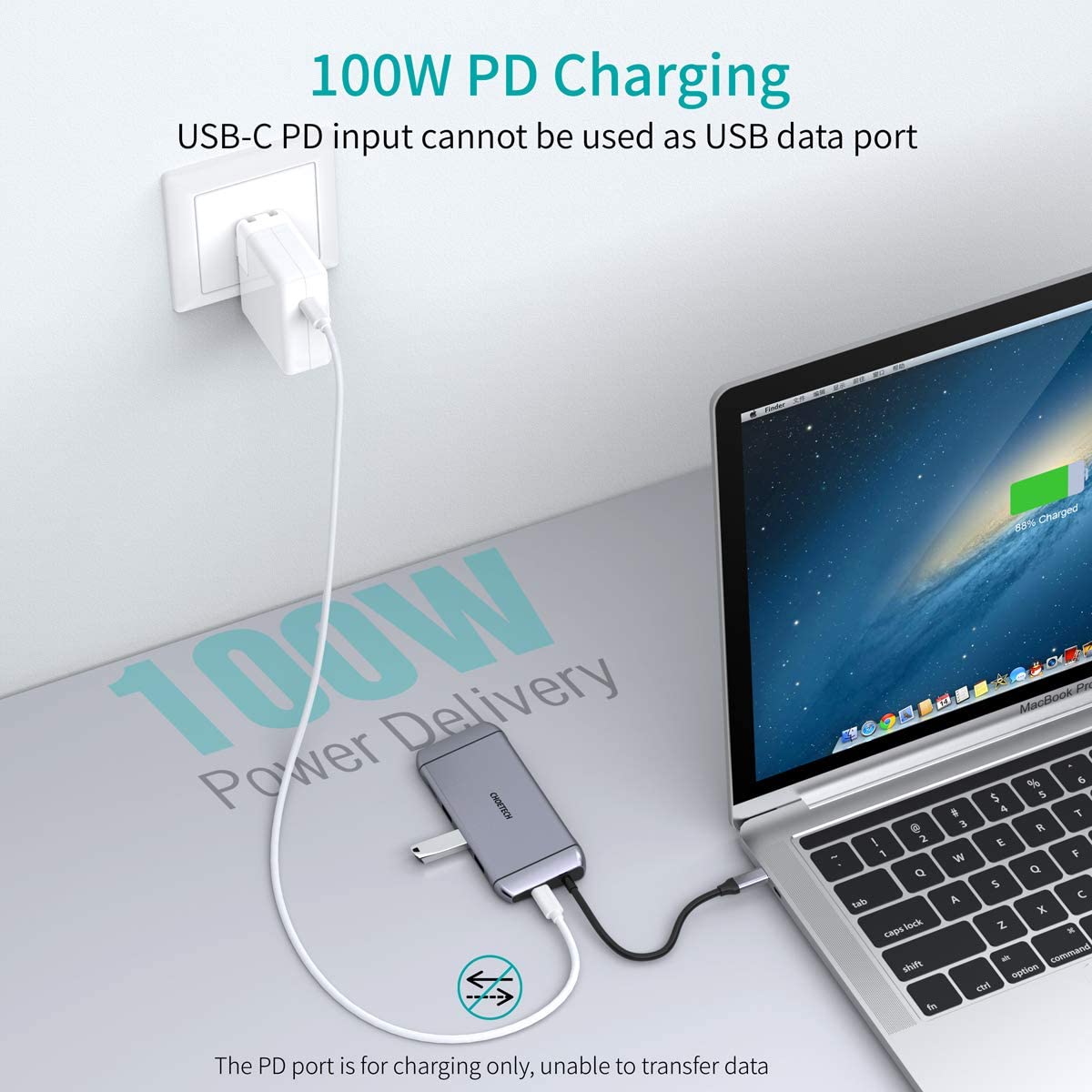 Hub Adaptador 9 en 1 (HDMI+VGA+LAN+USB 3.0+SD/TF+PD100W), HUB-M15