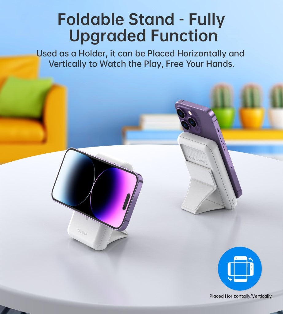 Batería 10.000mah inalámb/magnét. p/ iPhone, B663 blanco