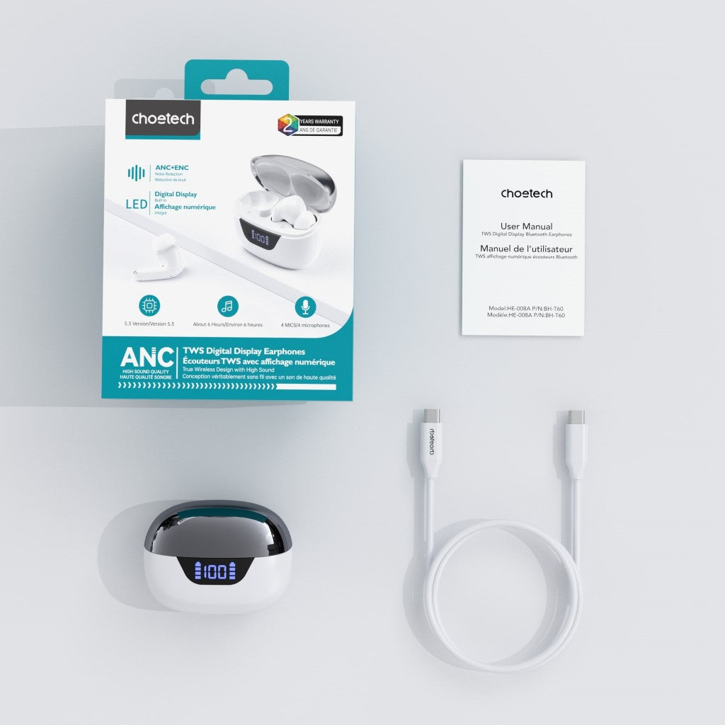 Audífonos inalámbricos TWS ANC+ENC, BH-T60