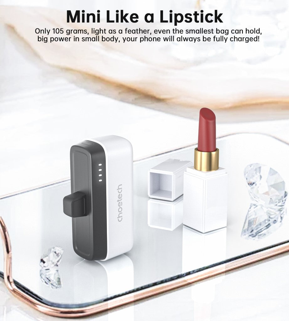 Batería 5.000mah tipo C, B740 blanca