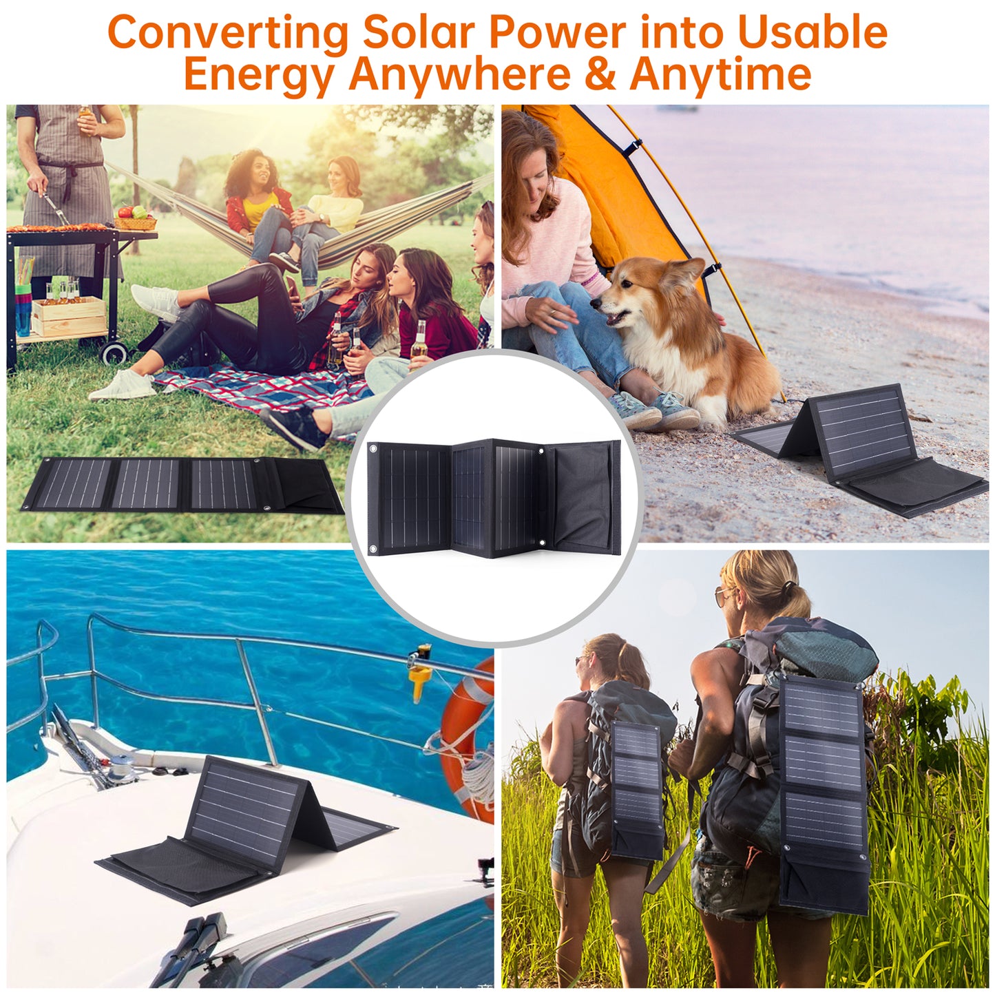 Cargador Solar Portátil 22W, SC005 🌿