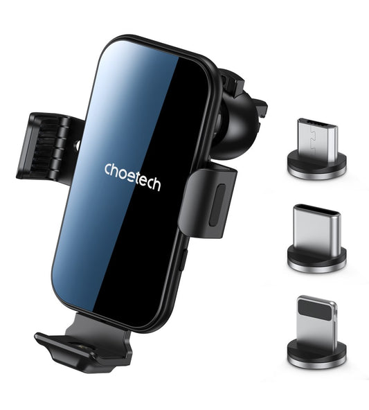 Cargador Inalámbrico y Holder para carro  T201-F