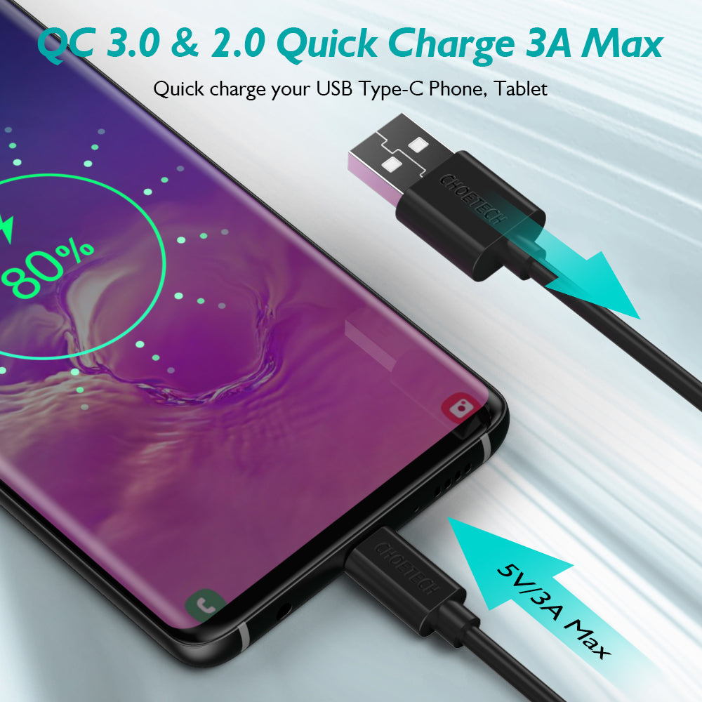 Cable USB Tipo C, Carga Rápida y Sincro, 1Mts, AC0002