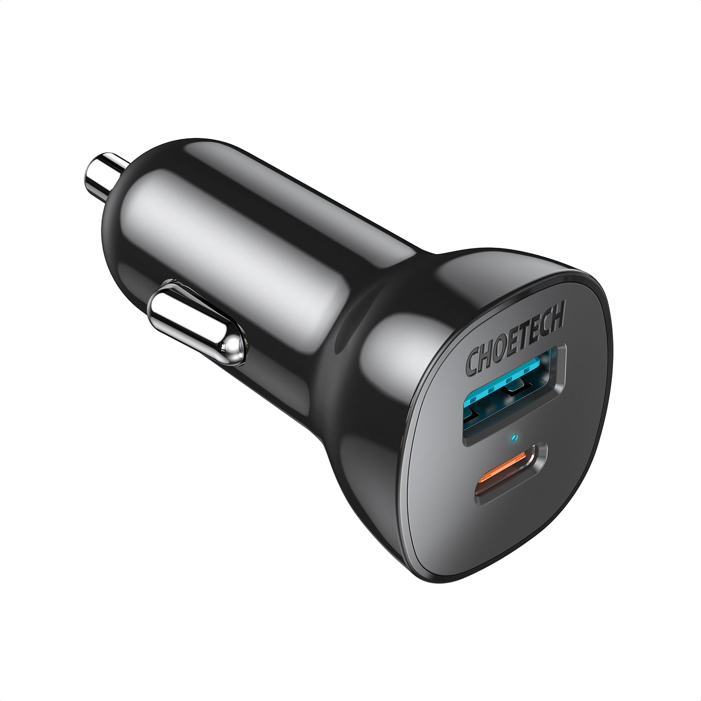 Cargador Rápido Carro USB+tipo C, 38W, TC0005